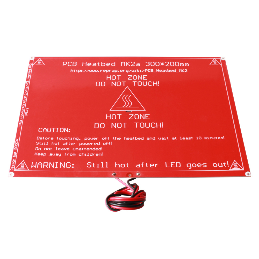 Plateau chauffant MK2A 300x200 mm avec câble de connexion