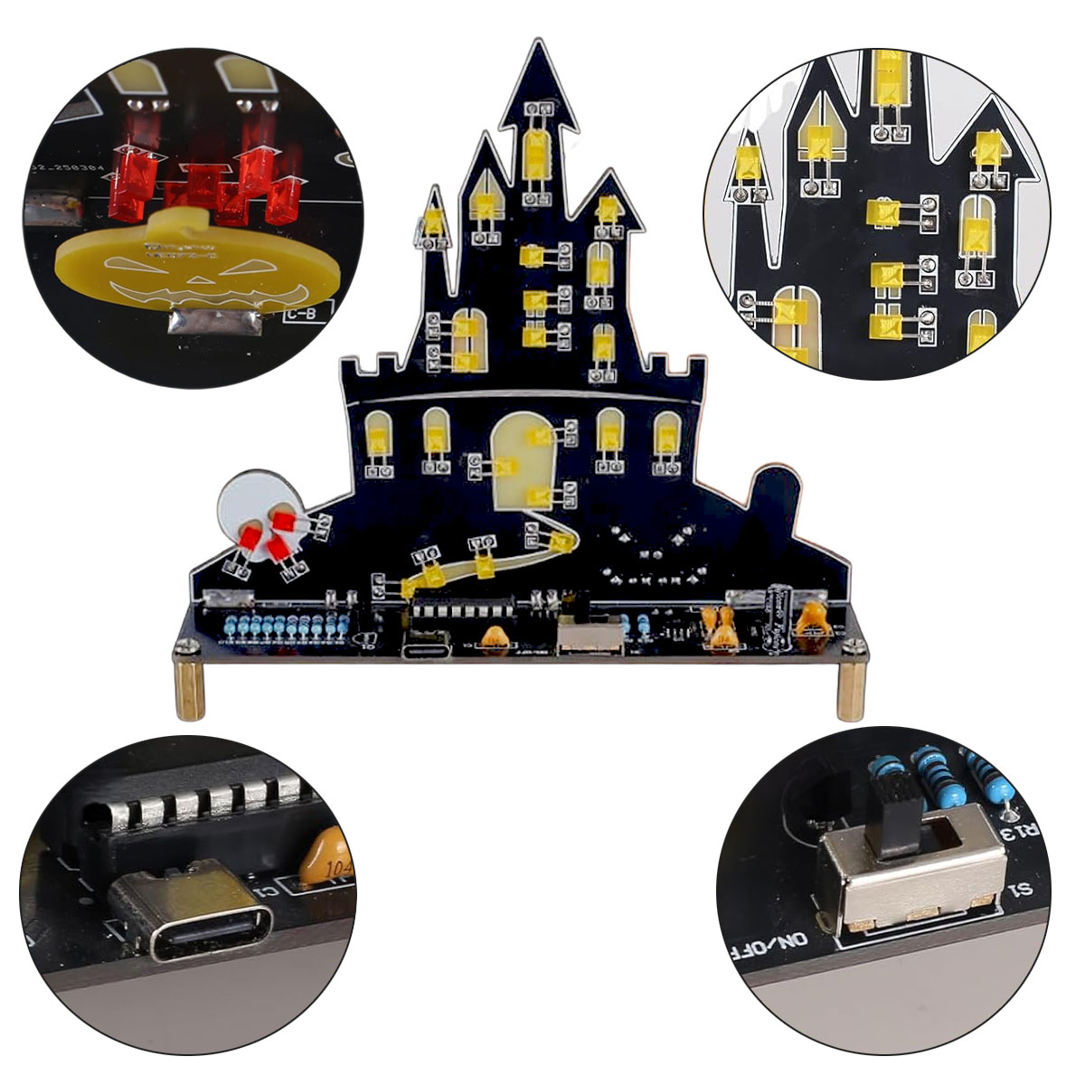 Kit Château hanté d'Halloween – Kit DIY électronique avec LED et son – Image 5