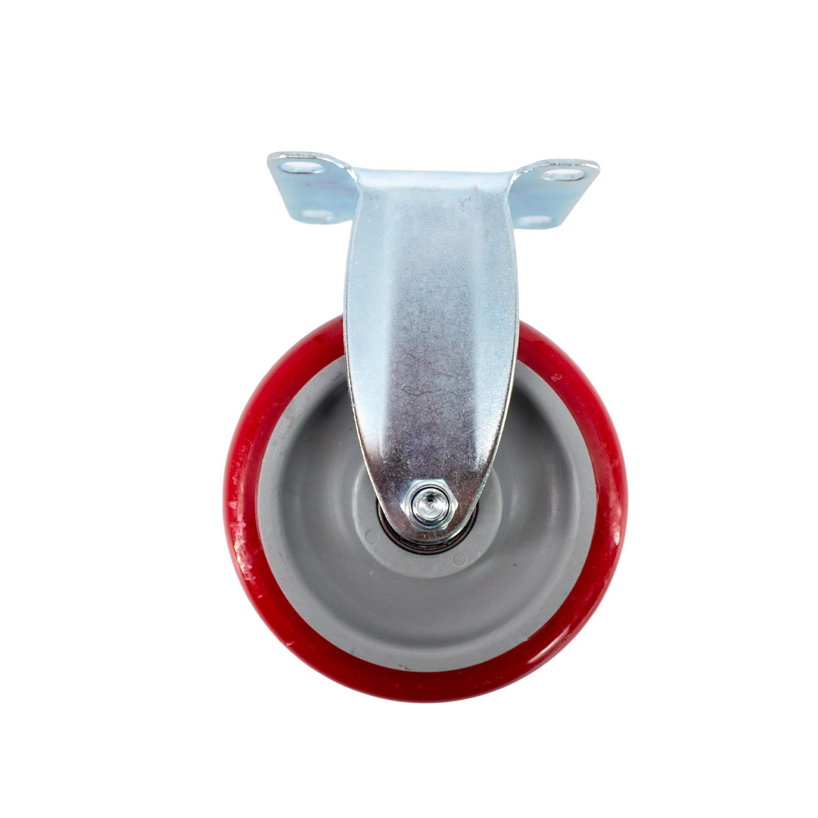 Roulette fixe 100 mm rouge – Roue de transport jusqu'à 110 kg de charge