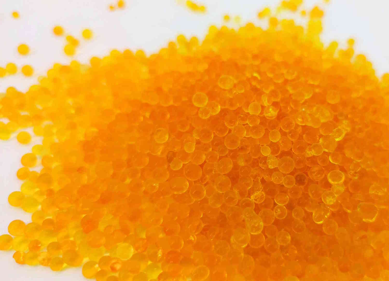 200g gel de silice orange régénérable, absorbant avec indicateur