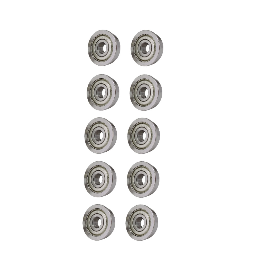 10x Roulement à billes à collerette F625ZZ 5x16x5mm