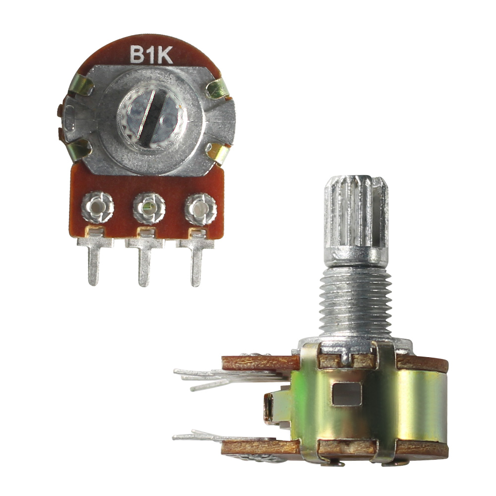 5x Potentiomètre stéréo WH148 10k 6 broches linéaire dual – Image 3