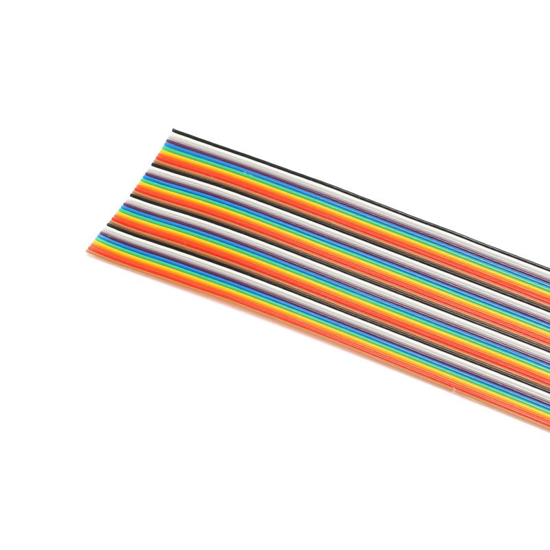 1 mètre de câble ruban 40 broches 1,27 mm (multicouleur)