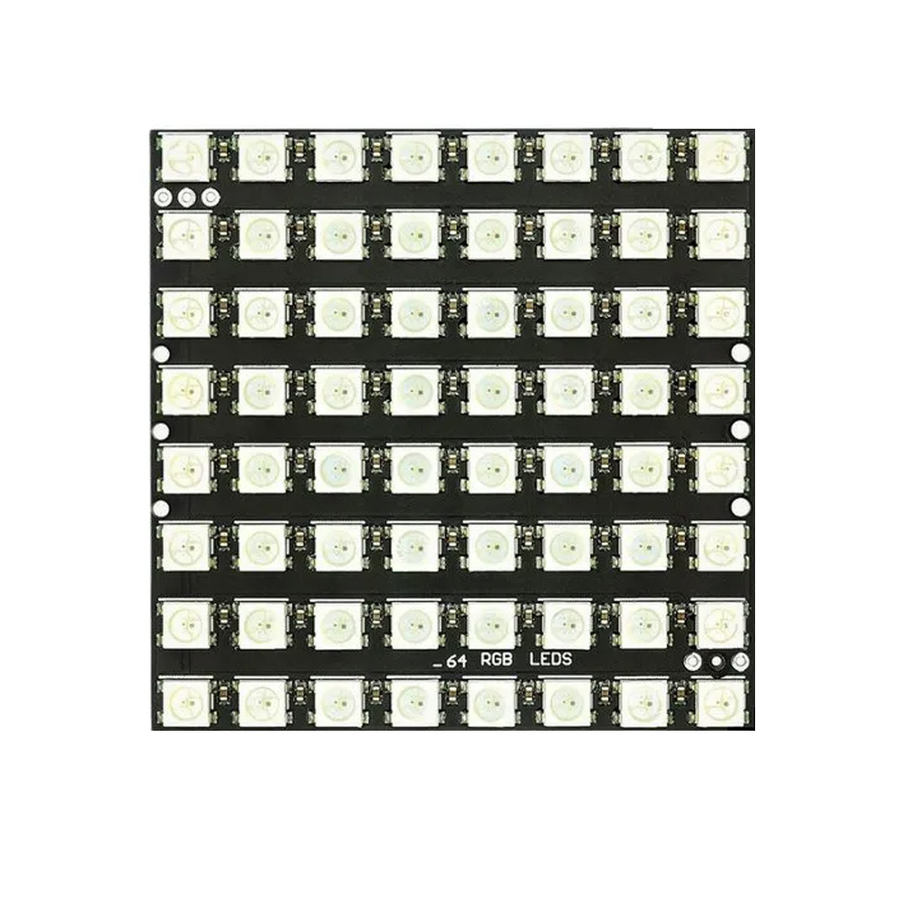 Panneau LED RGB 64 bits WS2812 5V similaire à Neopixel