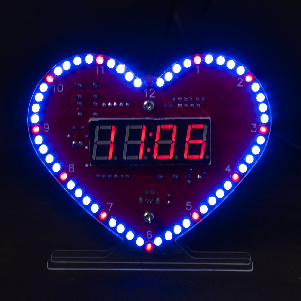 Kit Horloge LED en forme de cœur – Image 10
