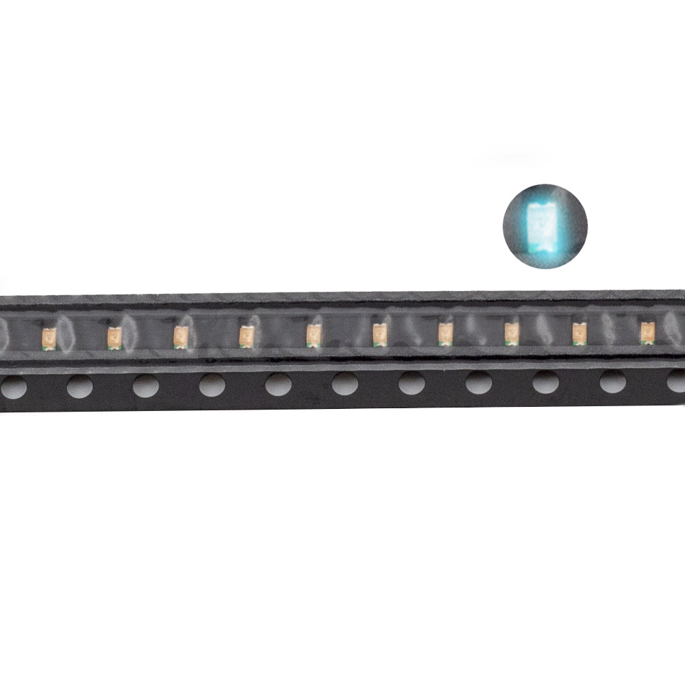 100 LEDs CMS 0603 bleu glace