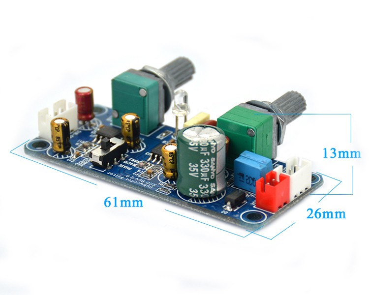 AIYIMA carte préamplificateur subwoofer passe-bas DC 9–32V avec réglage des graves – Image 3