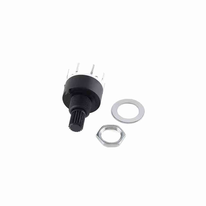Interrupteur rotatif potentiomètre 16 mm commutateur à bandes 2 pôles 4 positions – Image 2