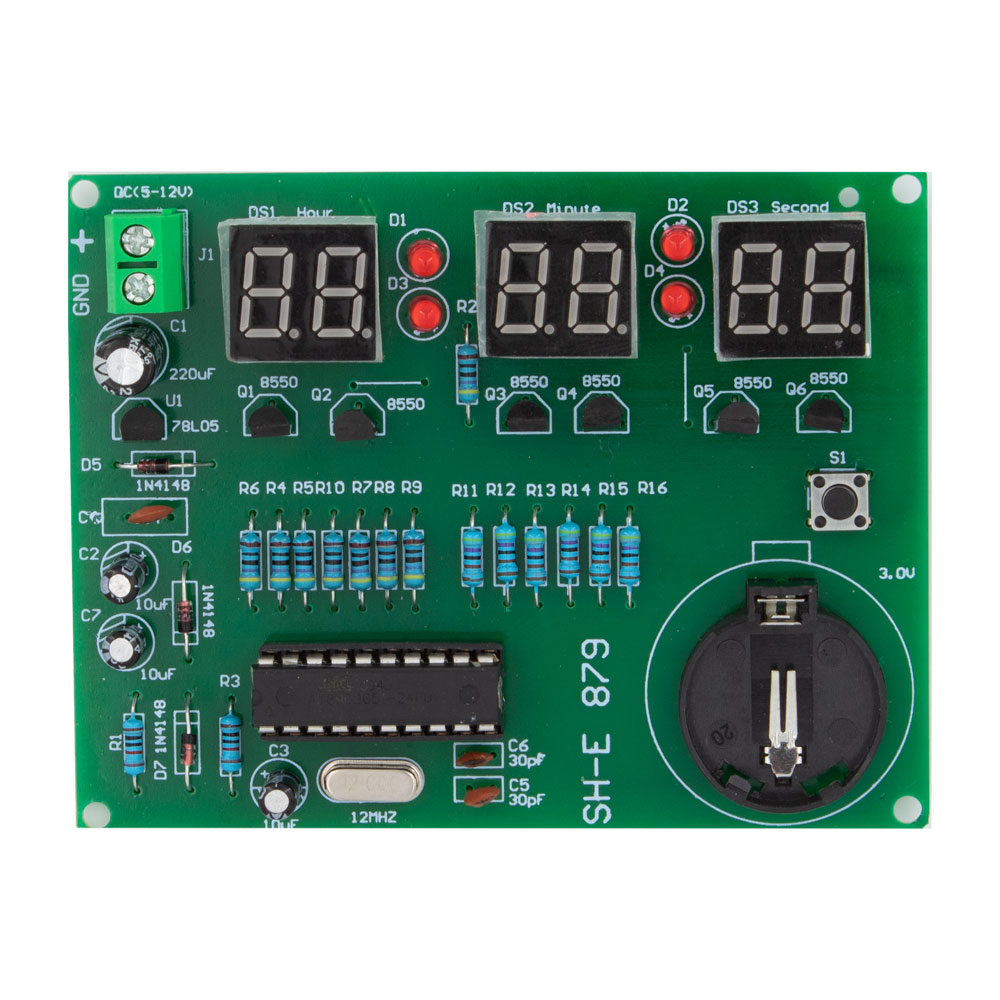 Kit Horloge numérique avec puce at89c2051 nouvelle version