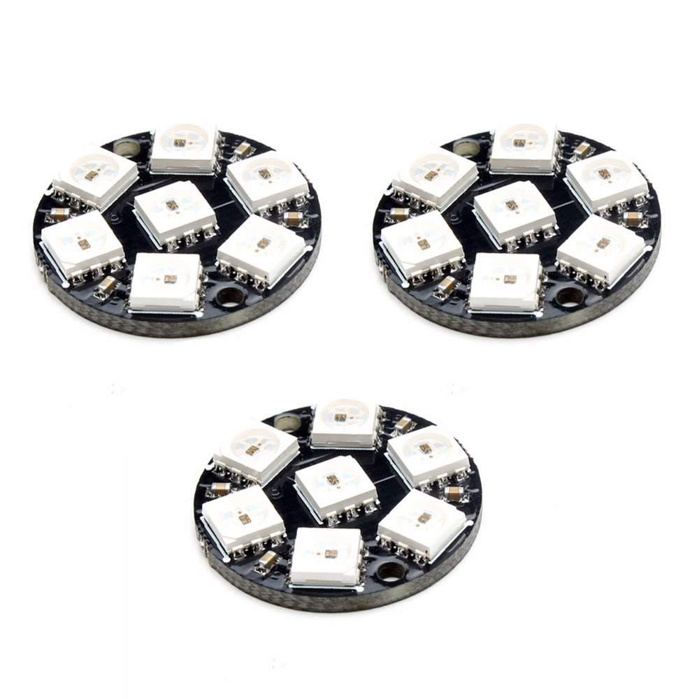 3x anneau LED RGB 7 bits WS2812 5V similaire Neopixel