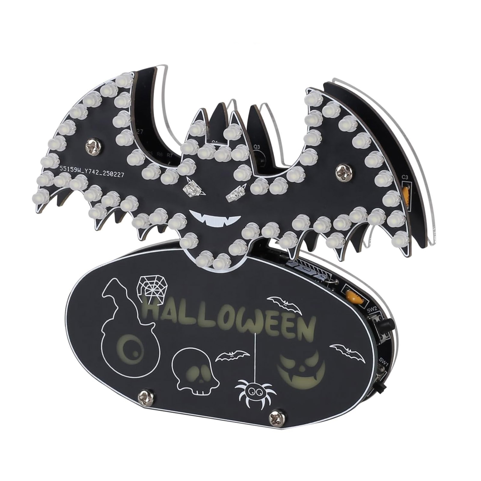 Kit Halloween LED Fledermaus avec 5 modes lumineux