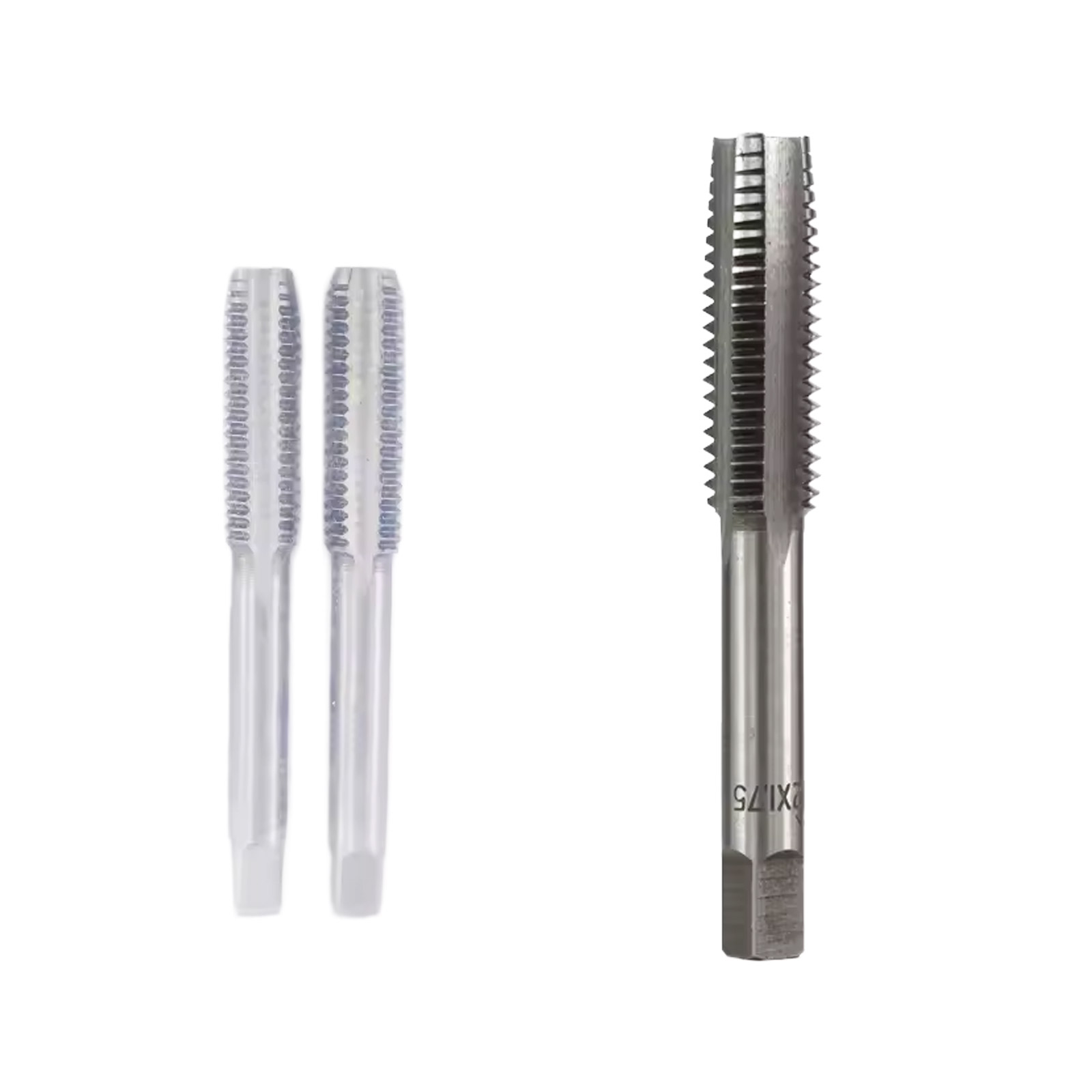 2x Taraud M12 HSS – Taraud manuel métrique à rainure droite