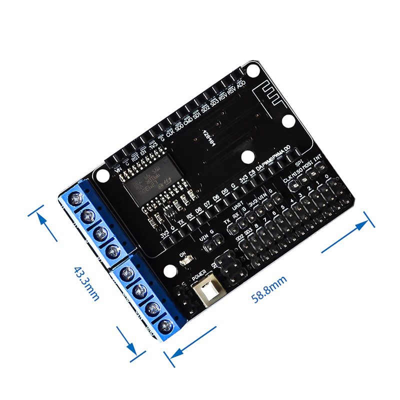 ESP-12E ESP8266 IoT WiFi Motor Shield L293D avec pont en H – Image 2
