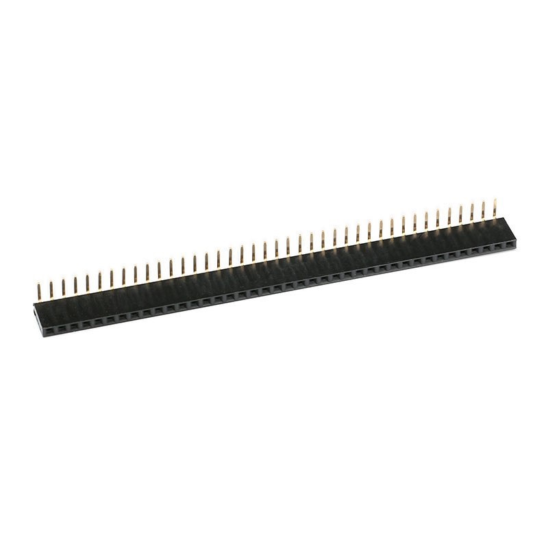 Barrette femelle 40 broches 2,54 mm coudée