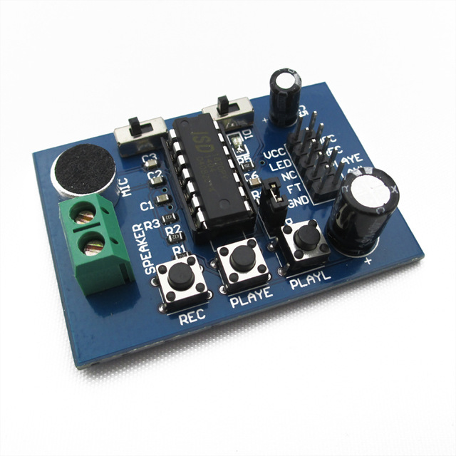 ISD1820 Enregistreur vocal / Enregistreur de sons avec bornes pour Arduino