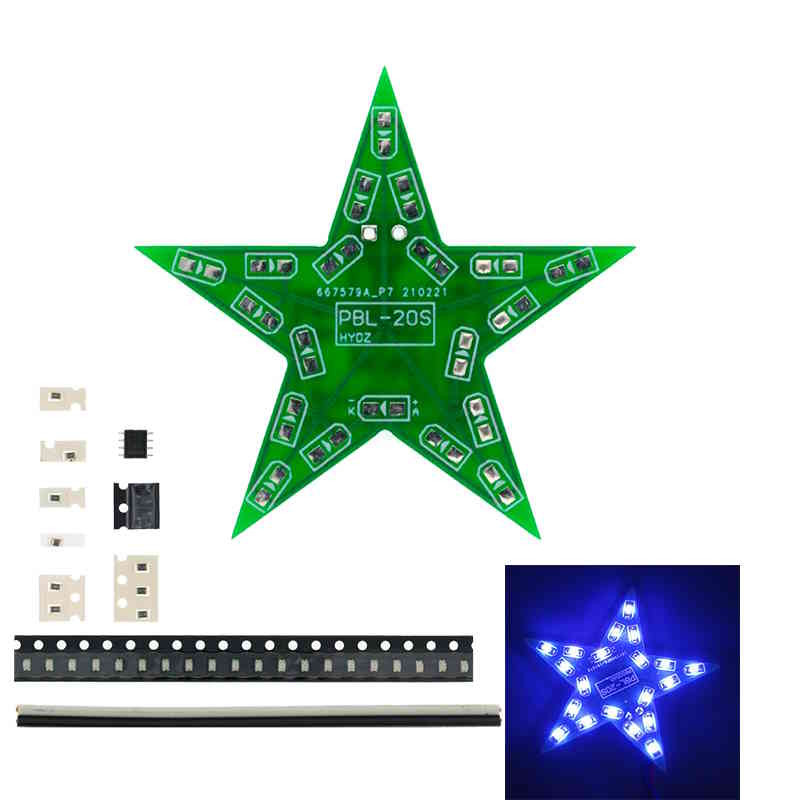 Kit Étoile LED clignotante (bleue) – Image 2