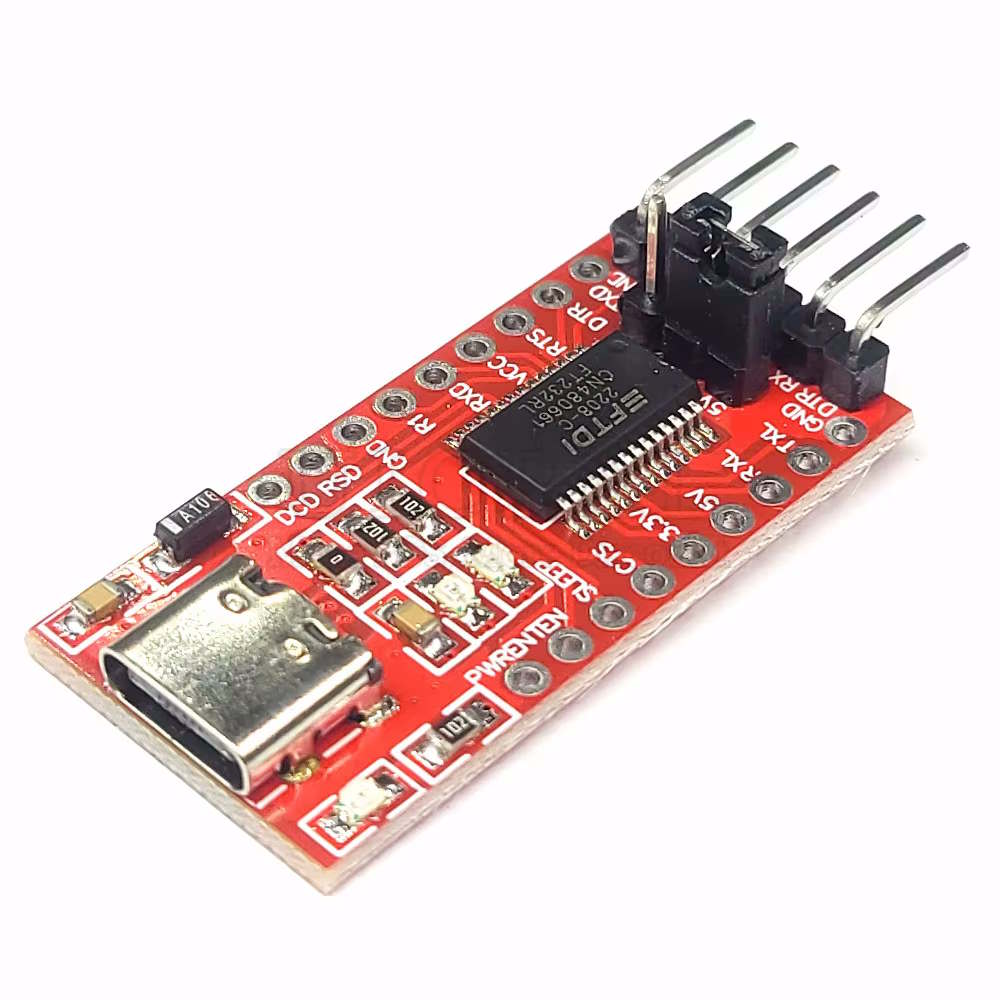 Adaptateur série TTL USB-C 3,3 V / 5 V compatible avec FT232RL