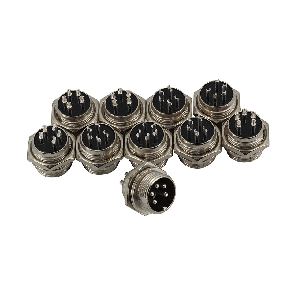 10x GX16 connecteur mâle + femelle 5 broches – Image 3