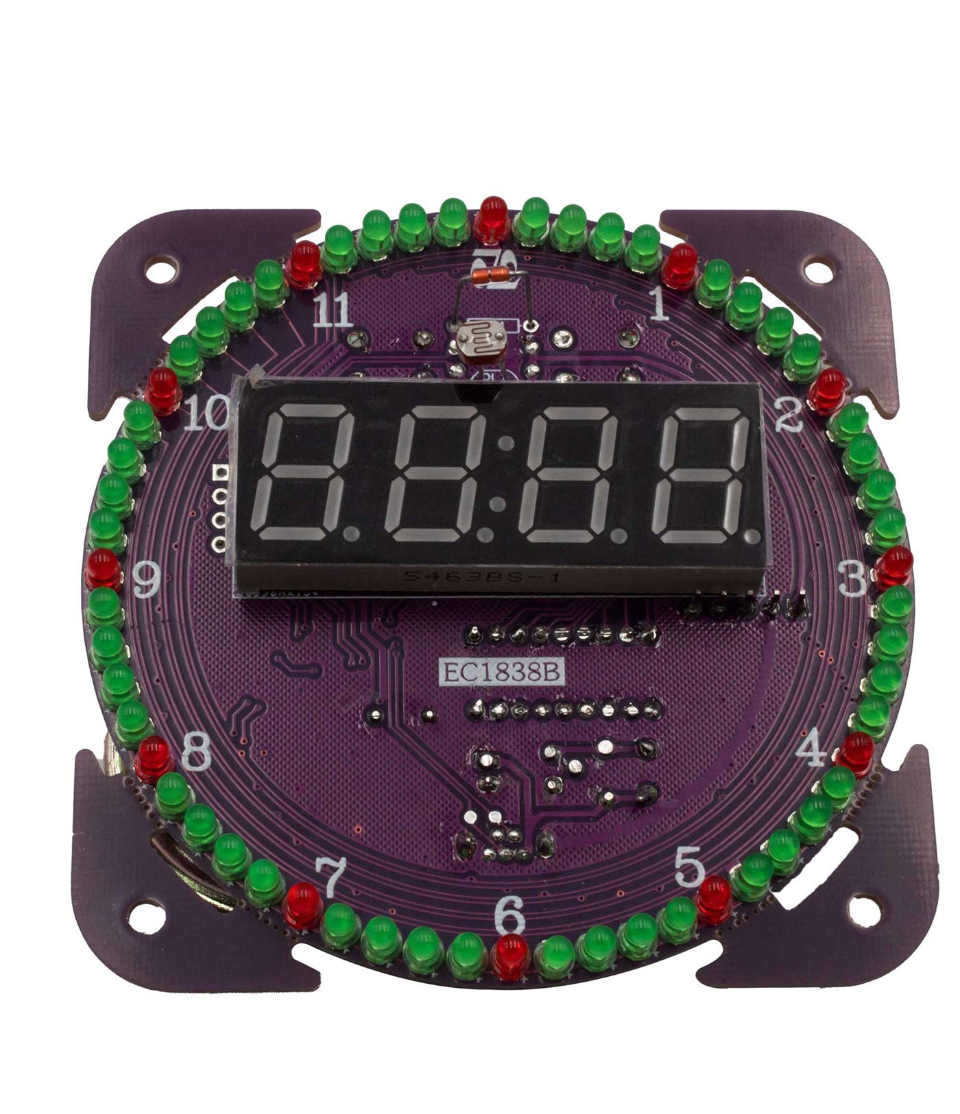 Kit horloge LED rotative DS1302 avec boîtier – Image 3