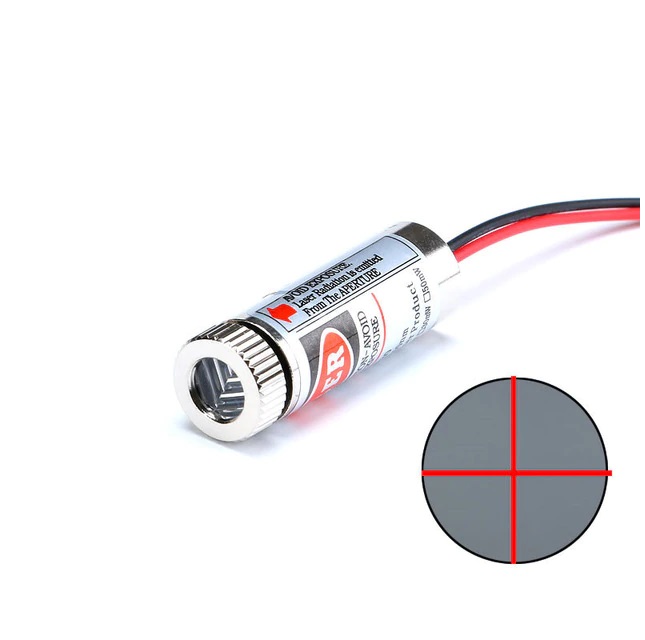 Module laser croix, 5mW 650nm