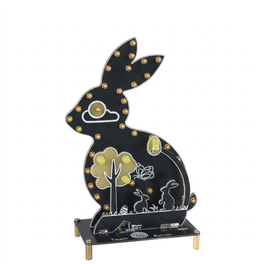 Kit lapin de Pâques veilleuse avec commande tactile à souder – Image 2