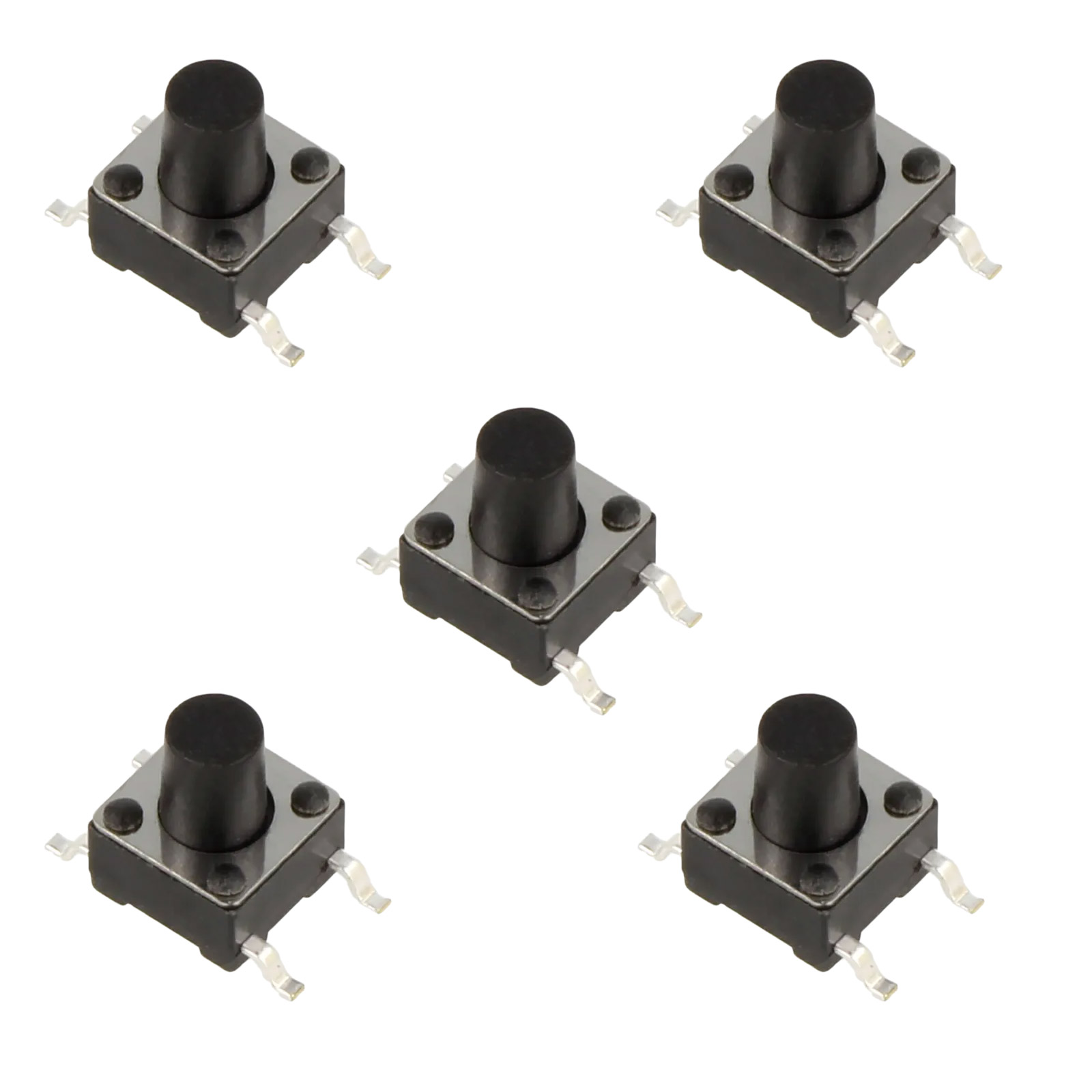 10x Boutons poussoirs Micro-interrupteurs 12x12x10,5mm CMS