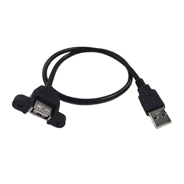 USB 2.0 connecteur A mâle vers prise A femelle montage sur panneau 30 cm