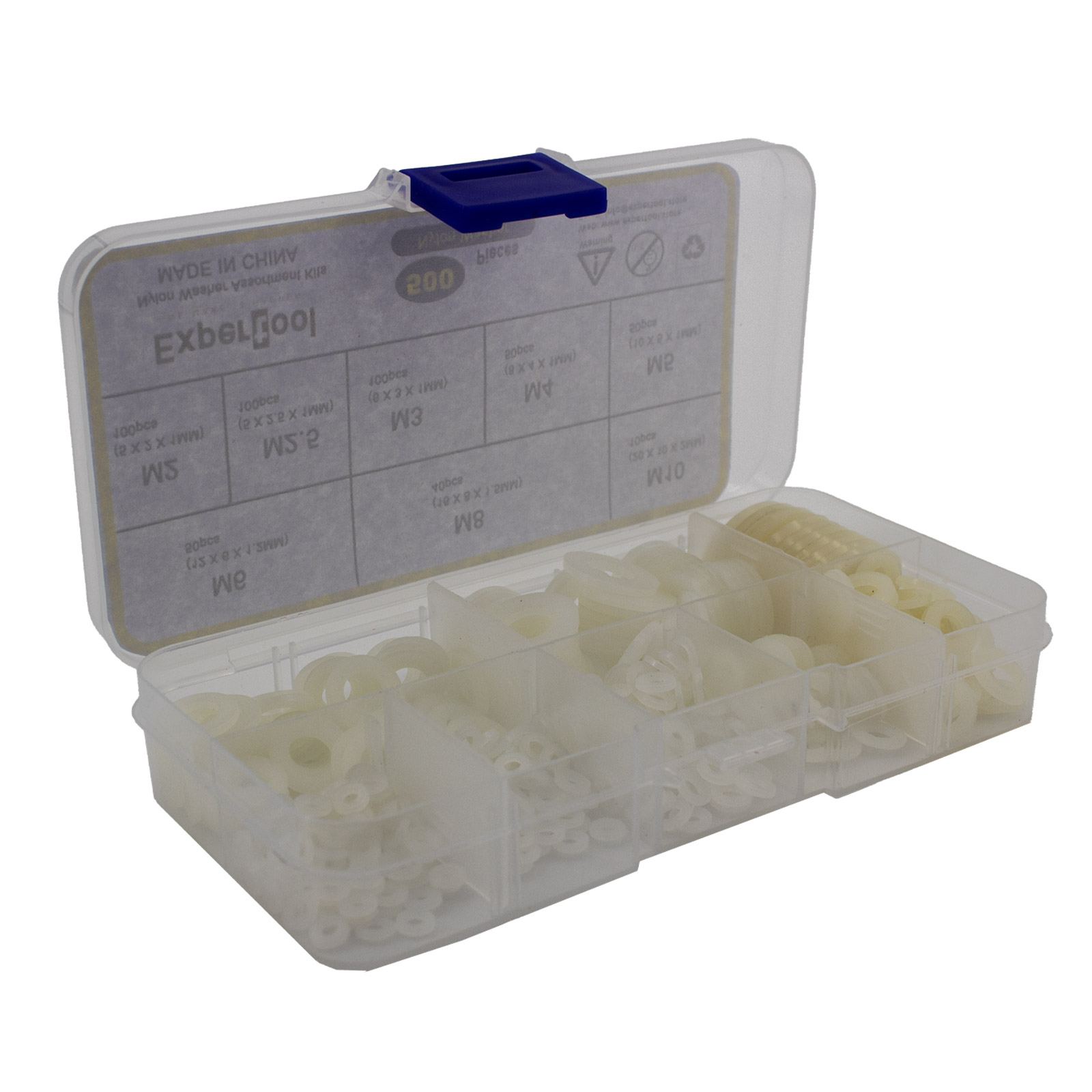 Assortiment de rondelles nylon 500 pièces