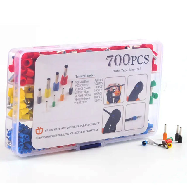 Kit de cosses à sertir isolées assortiment 700 pièces pour câbles 0,5 mm - 10 mm² – Image 2