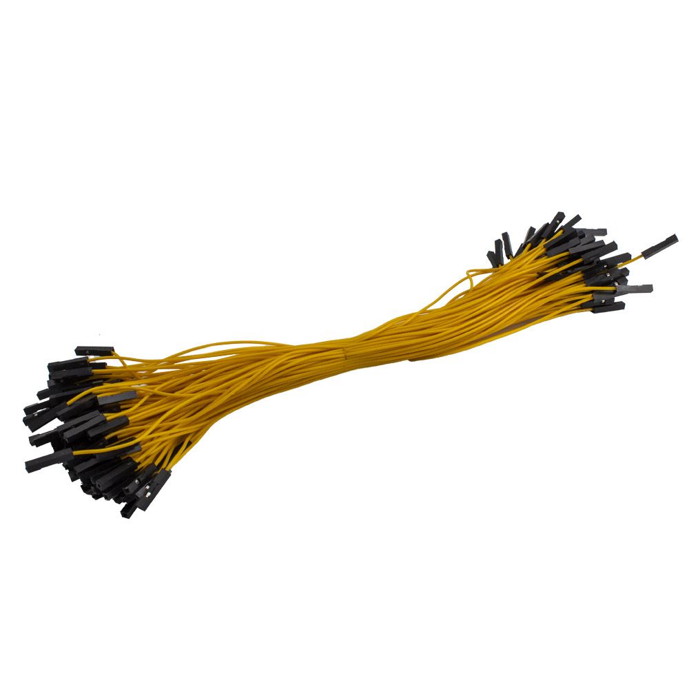 100 câbles Dupont / Jumper 20 cm femelle-femelle couleur aléatoire – Image 2
