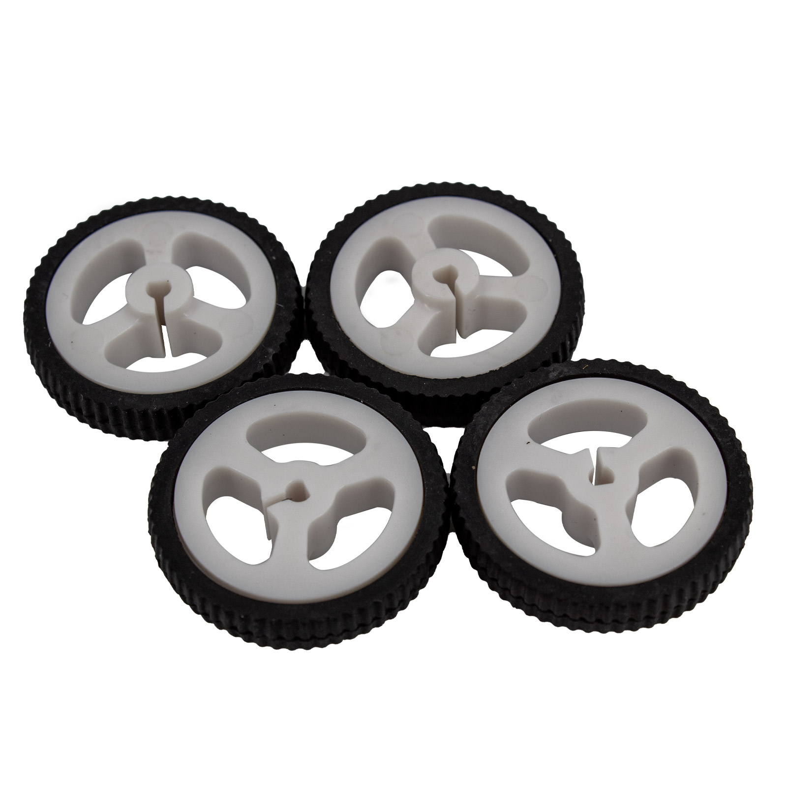 4x roue avec pneu en caoutchouc pour moteur N20 arbre D – Image 2