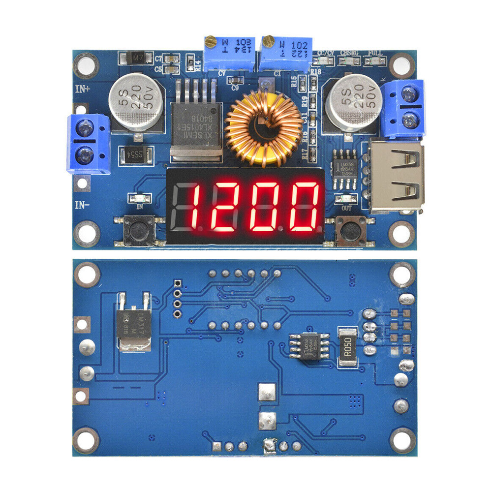 Convertisseur abaisseur de tension DC 5-36V vers 1,25-32V 5A avec affichage LED et port USB – Image 3