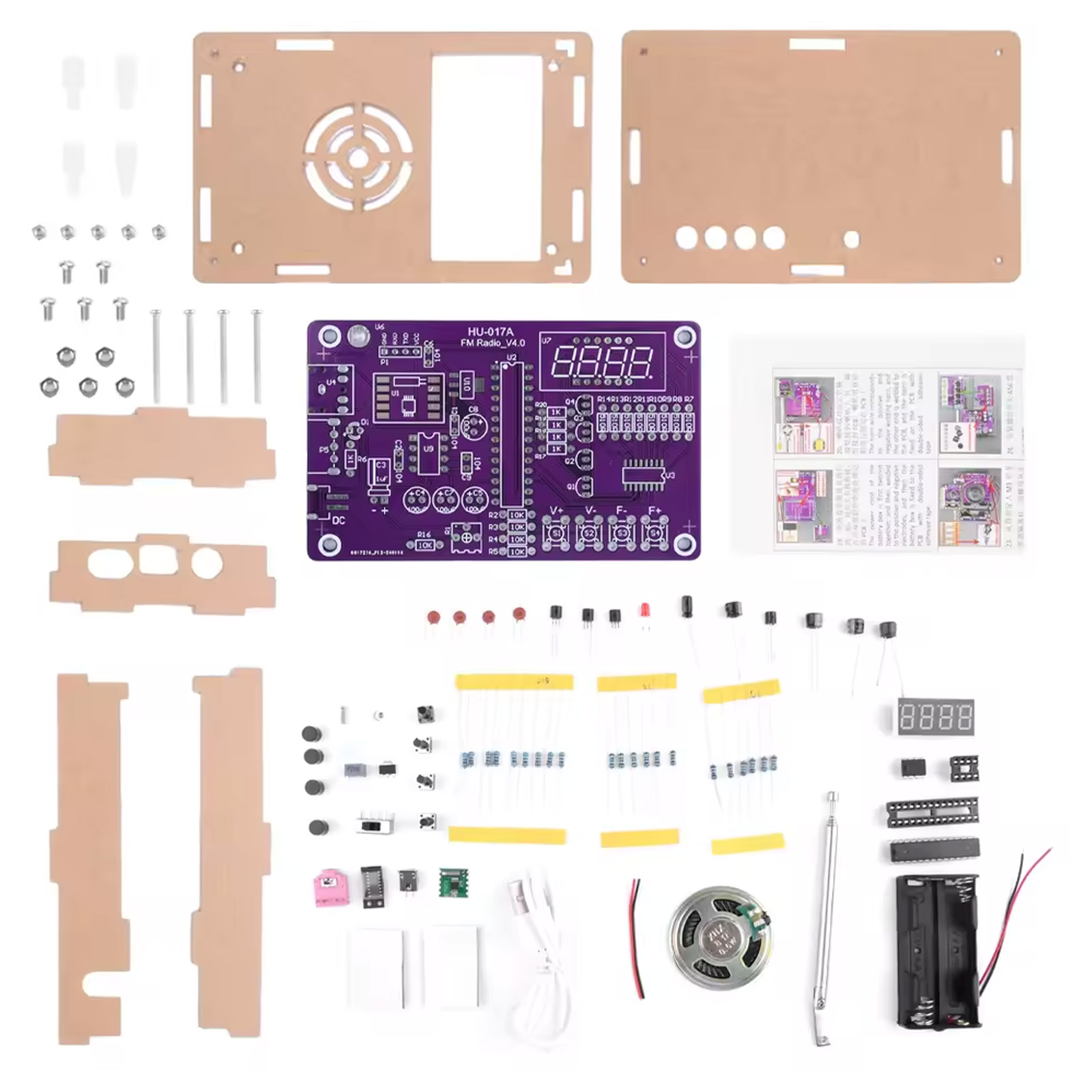 Kit radio FM à souder avec boîtier V4. 087-108 MHz – Image 2