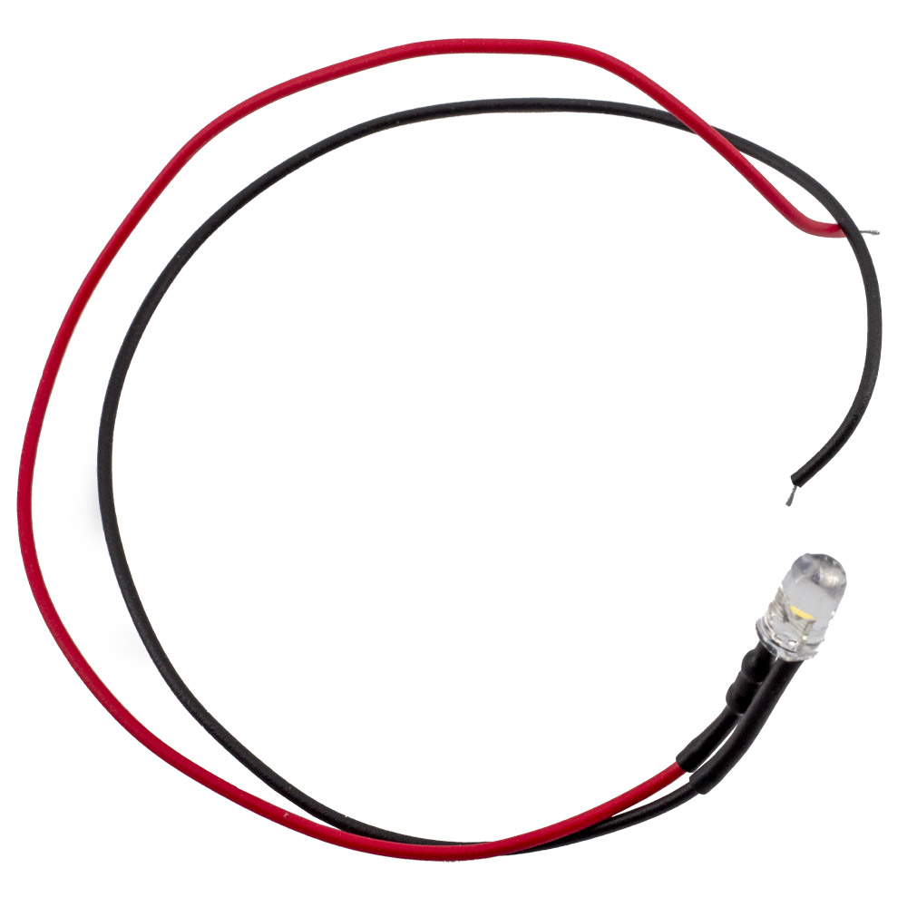 10 pièces LED RGB F5 5mm clignotement lent câblées 20cm 5-12V – Image 2