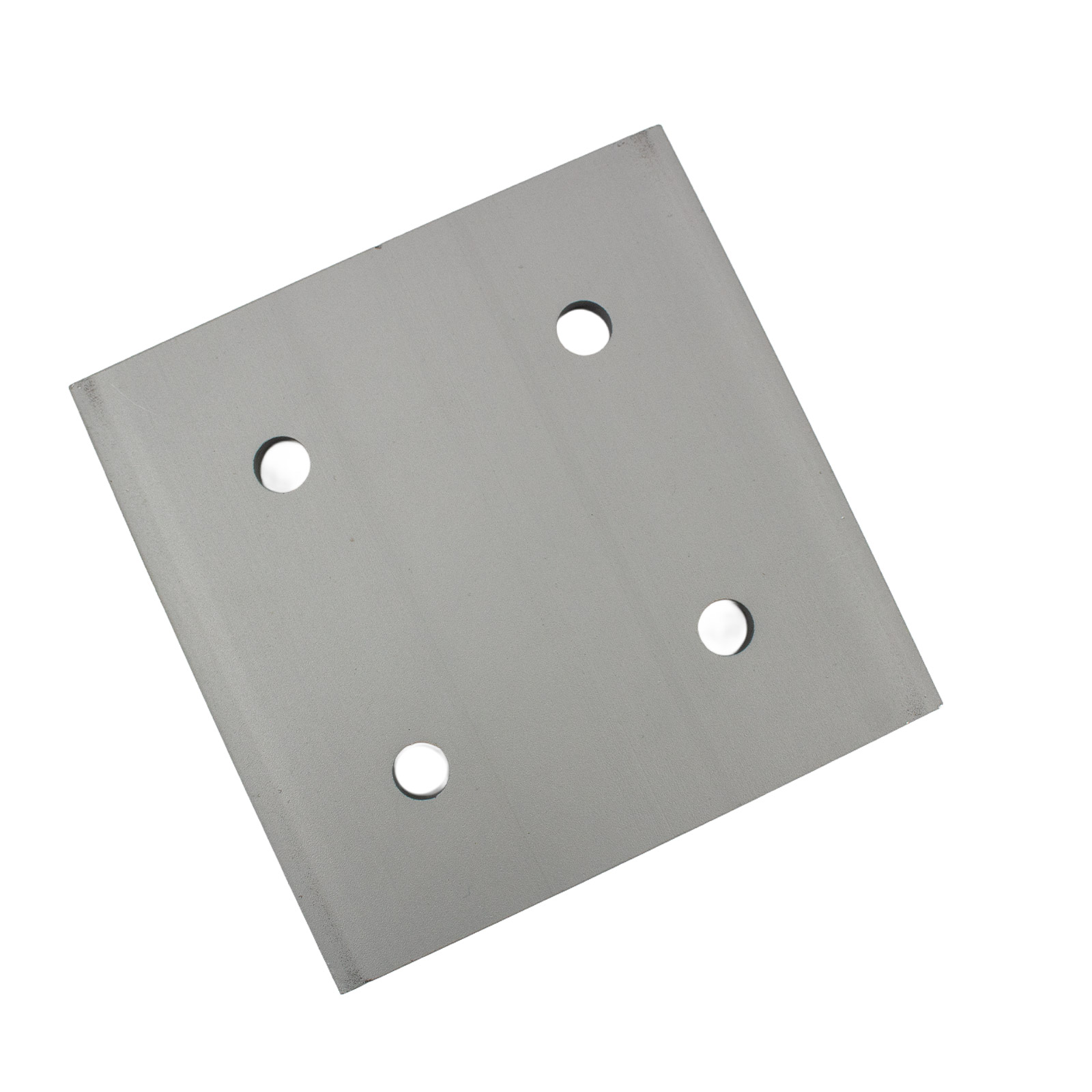 Plaque de montage 2550 argent 48x48 mm pour profilés en aluminium avec entraxe de 25 mm – Image 2