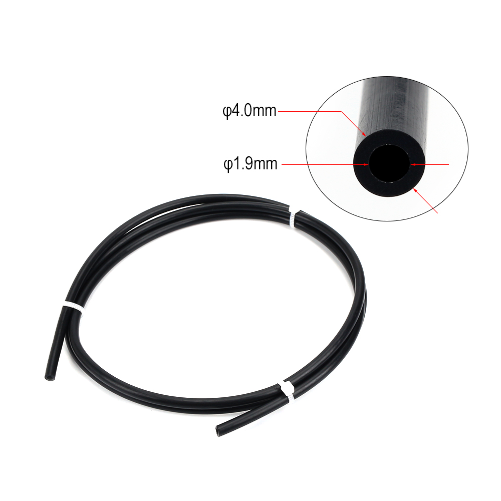 Tuyau PTFE 1 mètre 4x1,9 mm (Noir) pour filament 1,75 mm – Image 2