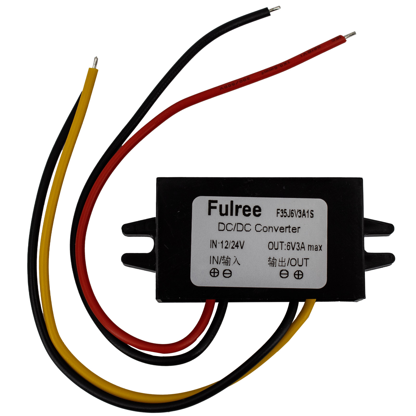 Convertisseur de tension étanche DC-DC 12V 24V vers 6V 3A 18W