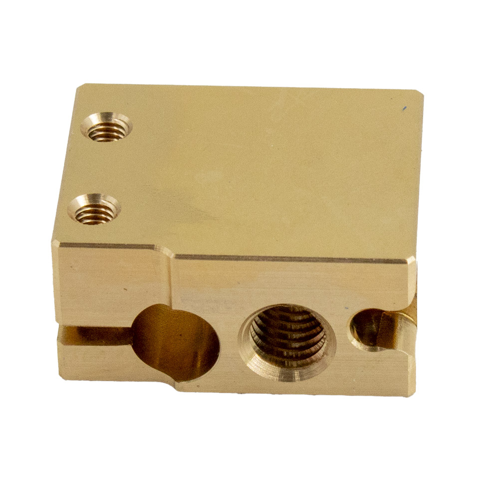 Bloc chauffant High Flow PT100 compatible Volcano en cuivre plaqué nickel – Image 3