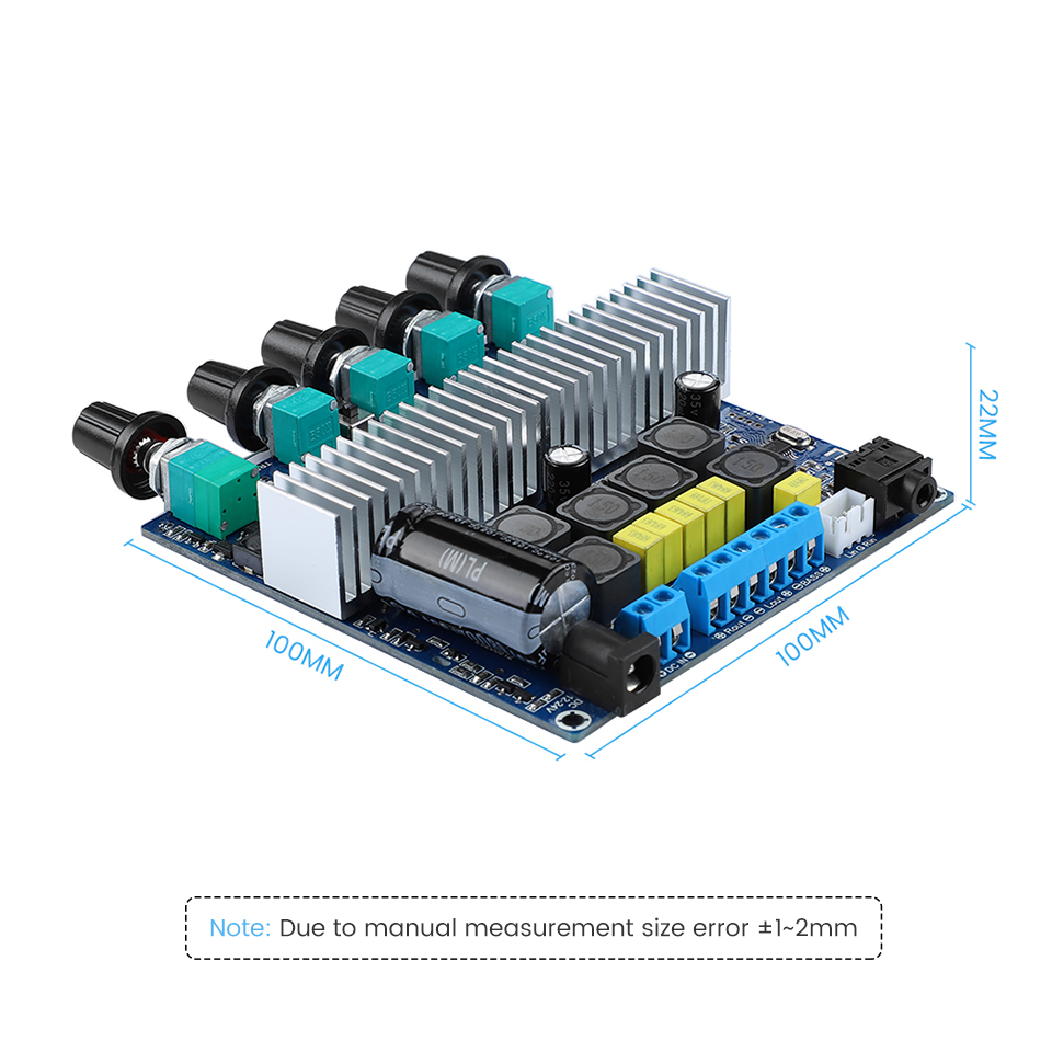 AIYIMA TPA3116 carte amplificateur 2.1 canaux Bluetooth 5.0 2x50W + 100W caisson de graves – Image 17