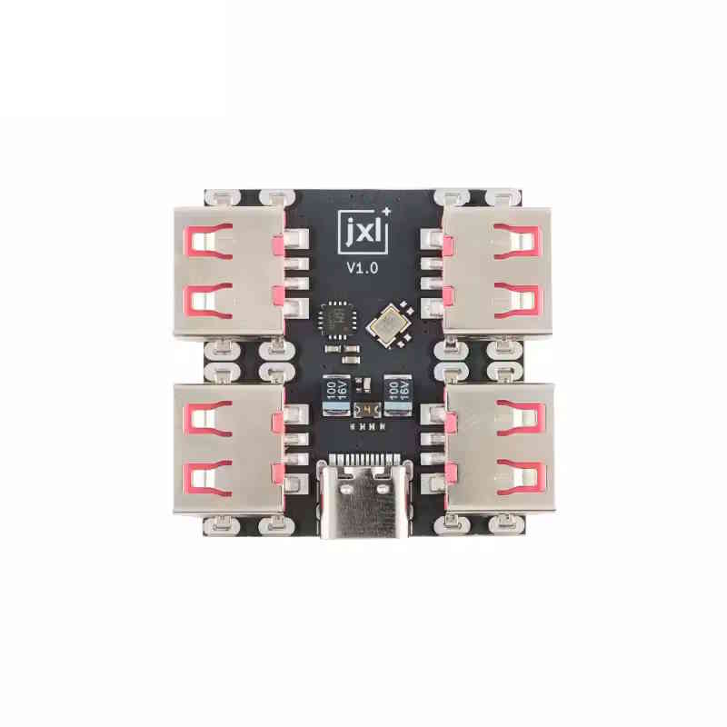 Module hub USB 2.0 4 ports avec entrée Type-C 40 Mo/s XL334P4 – Image 2