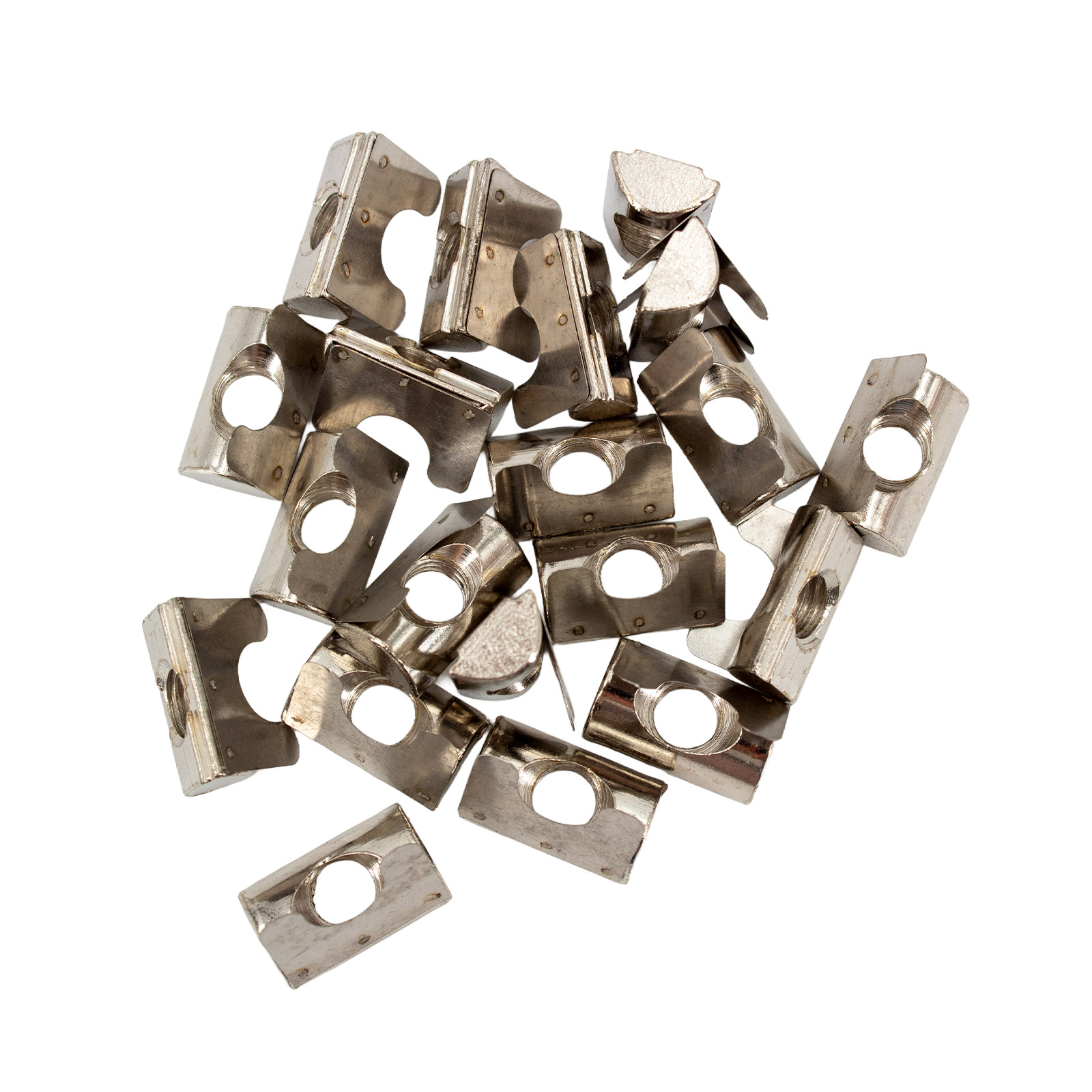 20x écrou à rainure M8 Nut 8 pivotant avec ressort