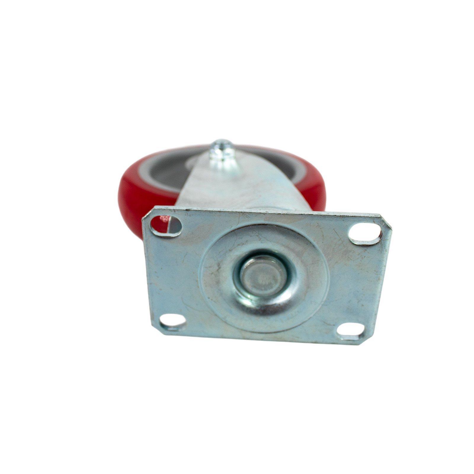 Roulette directionnelle 100 mm rotative à 360° rouge – Roue de transport jusqu'à 110 kg de charge