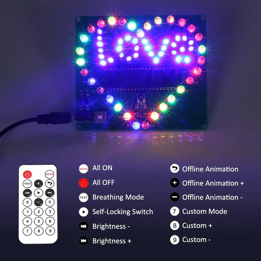 Kit Love LED-Cœur à souder – Image 4