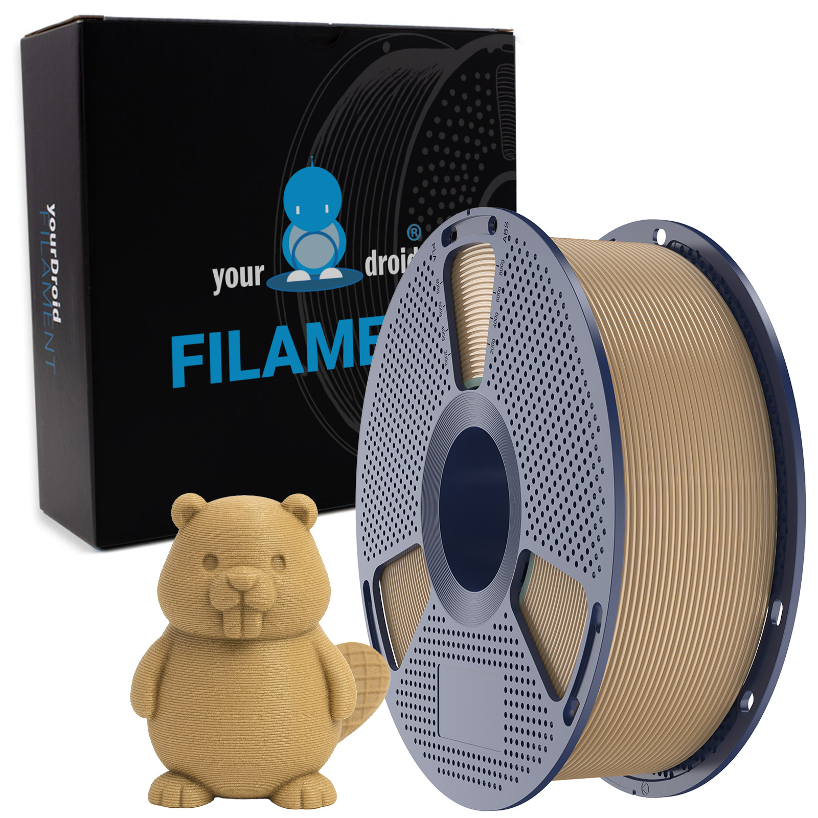 Filament PLA yourDroid Hellbraun Wüstensand 1,75 mm 1 kg