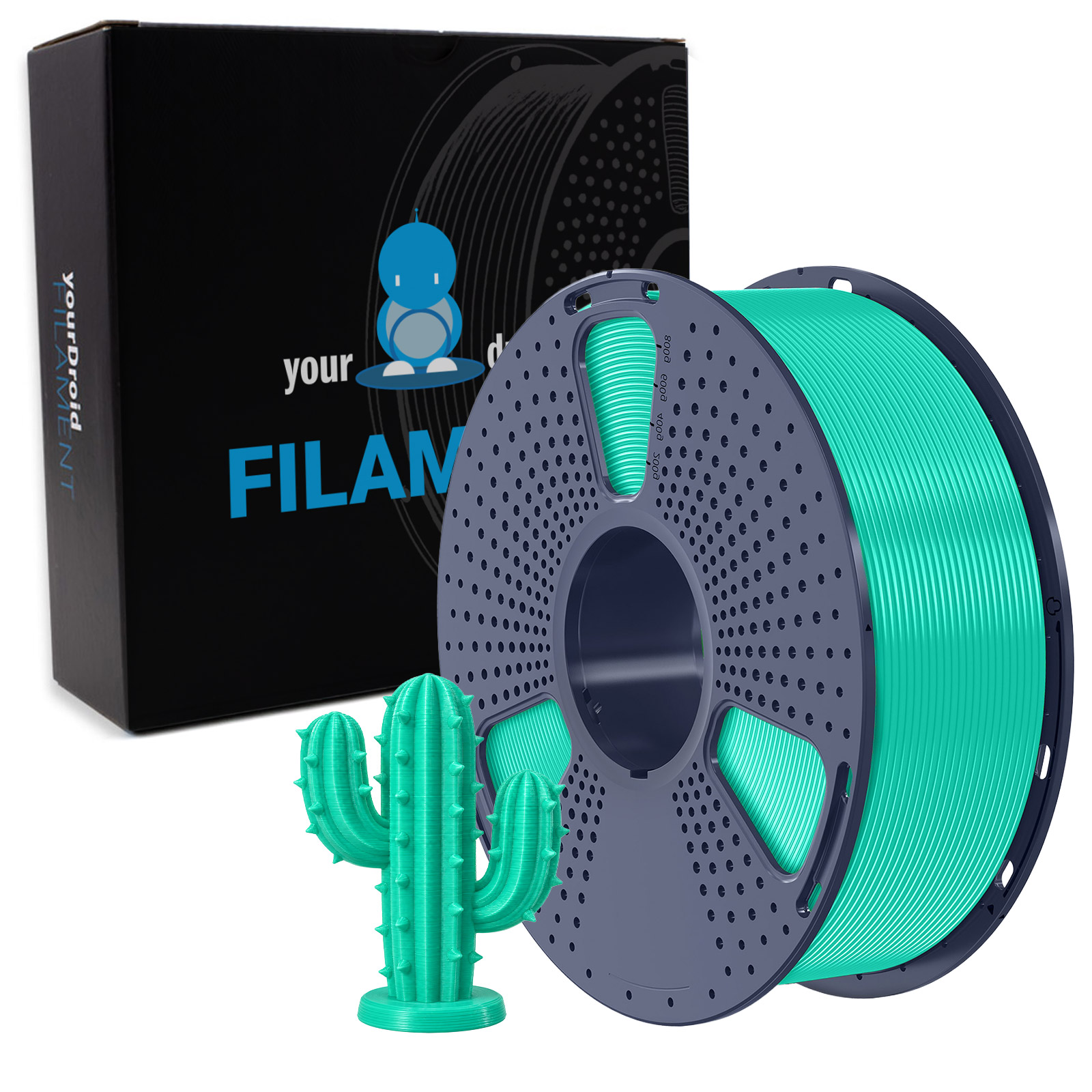 yourDroid Filament PLA PLUS Vert foncé 1,75 mm 1 kg