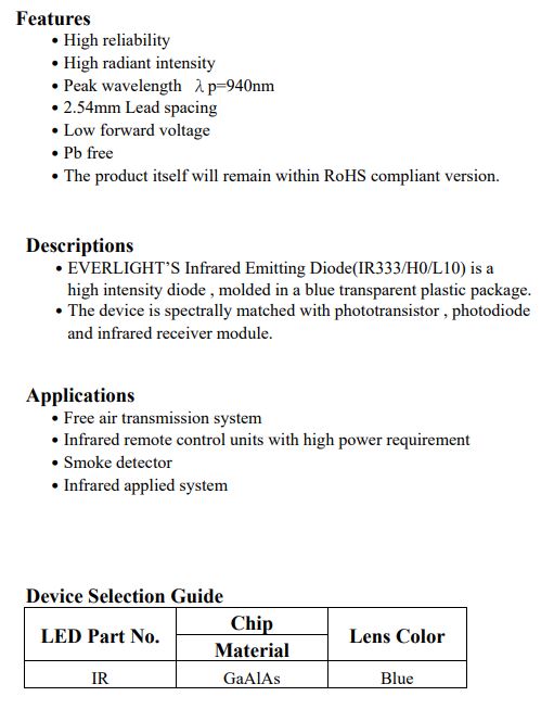 DEL infrarouge 5 mm 940 nm – Image 7