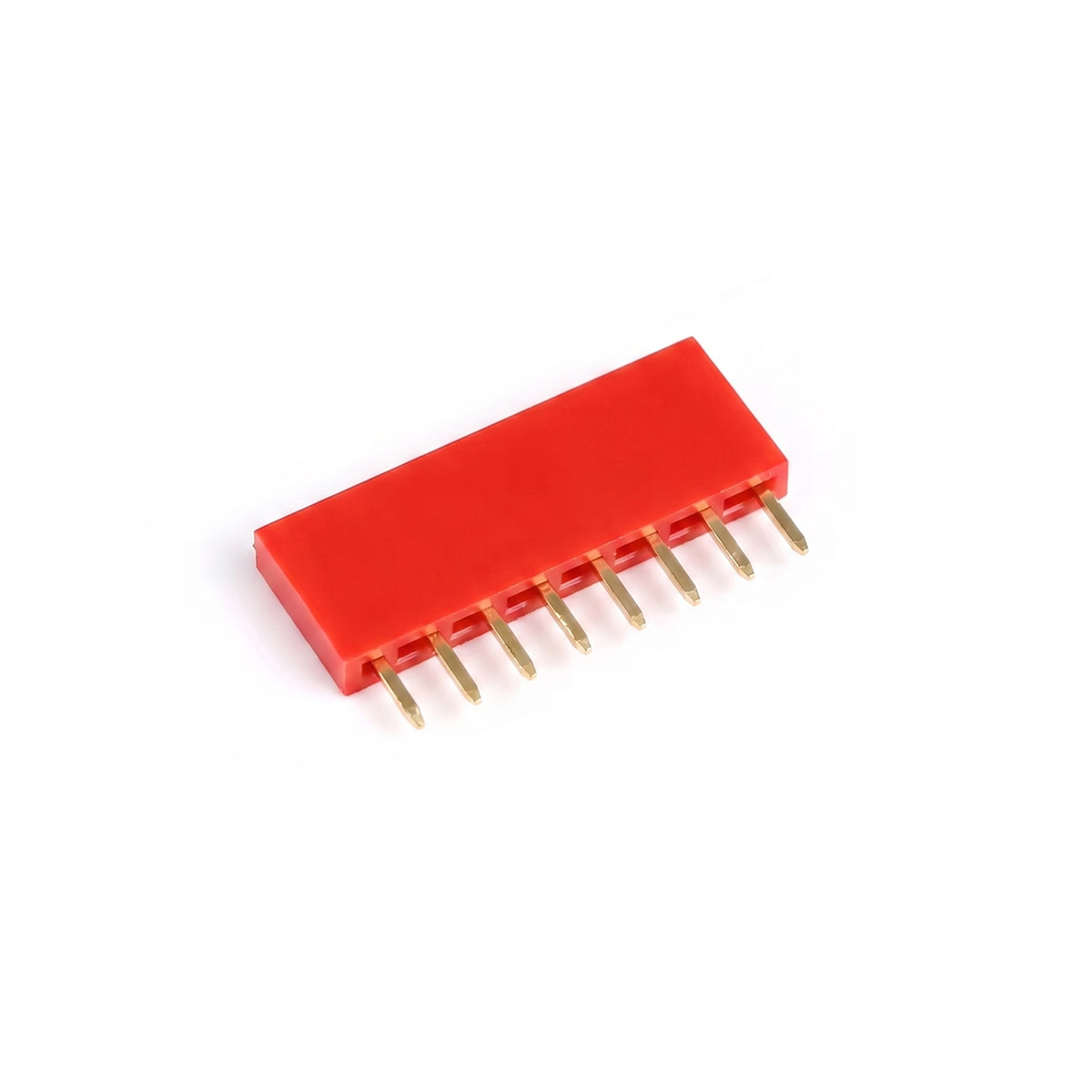 20x Barrette femelle 8 broches 2,54 mm Rouge – Image 2