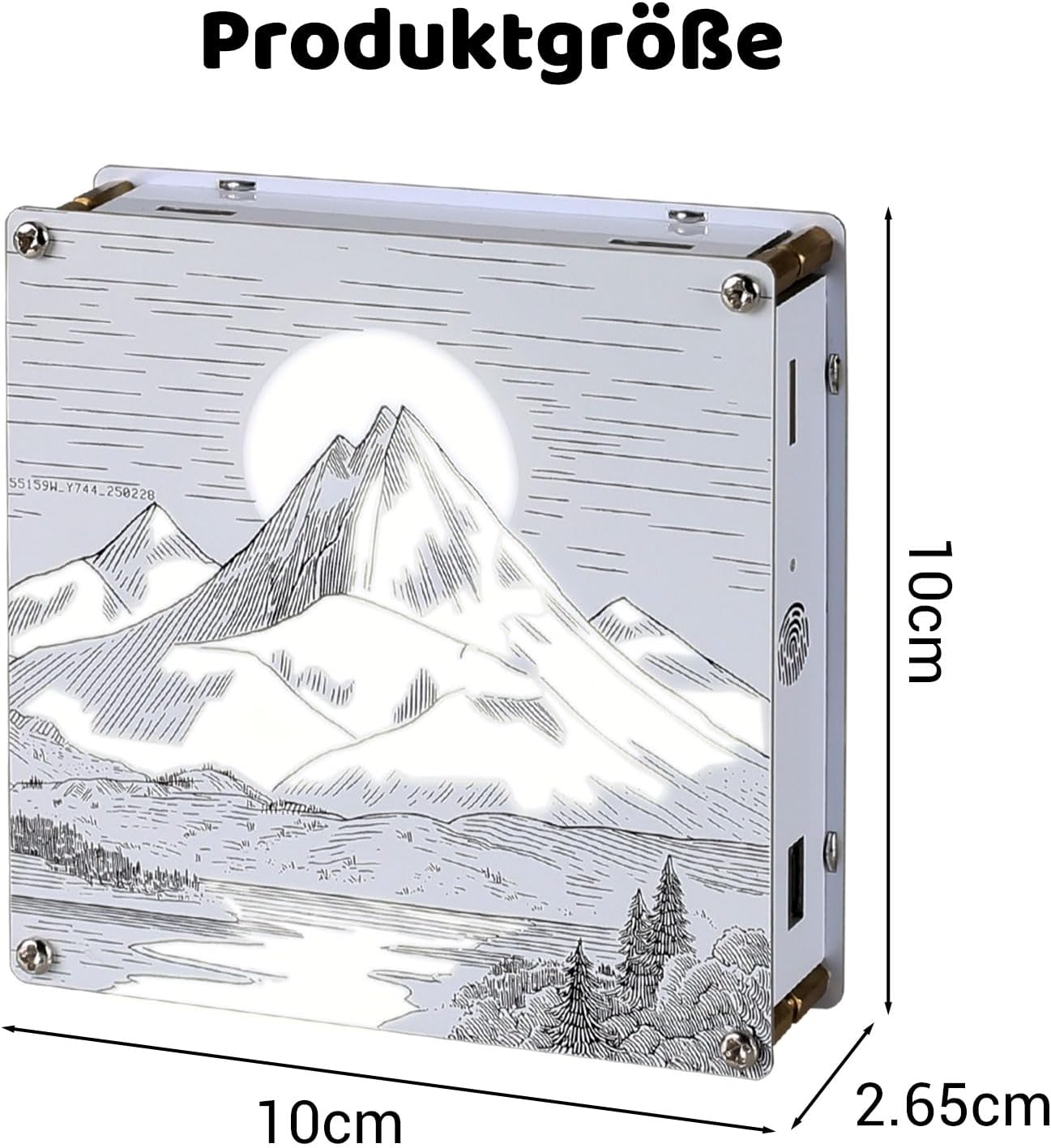 Kit lampe PCB double face avec fonction de variateur « Astronaute & Montagnes » – Image 5