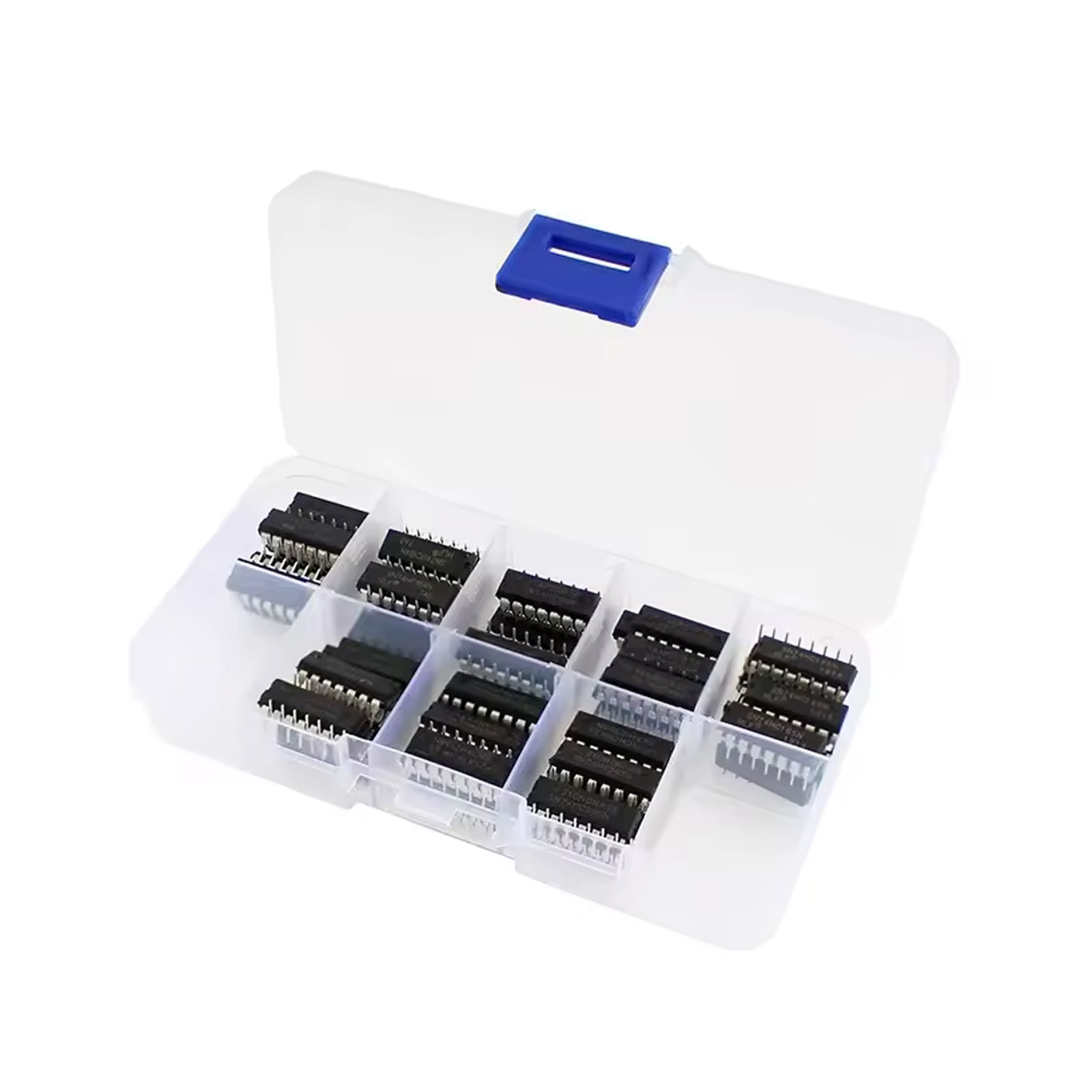 Kit de 80 circuits intégrés DIP – Composants logiques 74HC populaires 74HC00, 74HC04, 74HC08, 74HC14