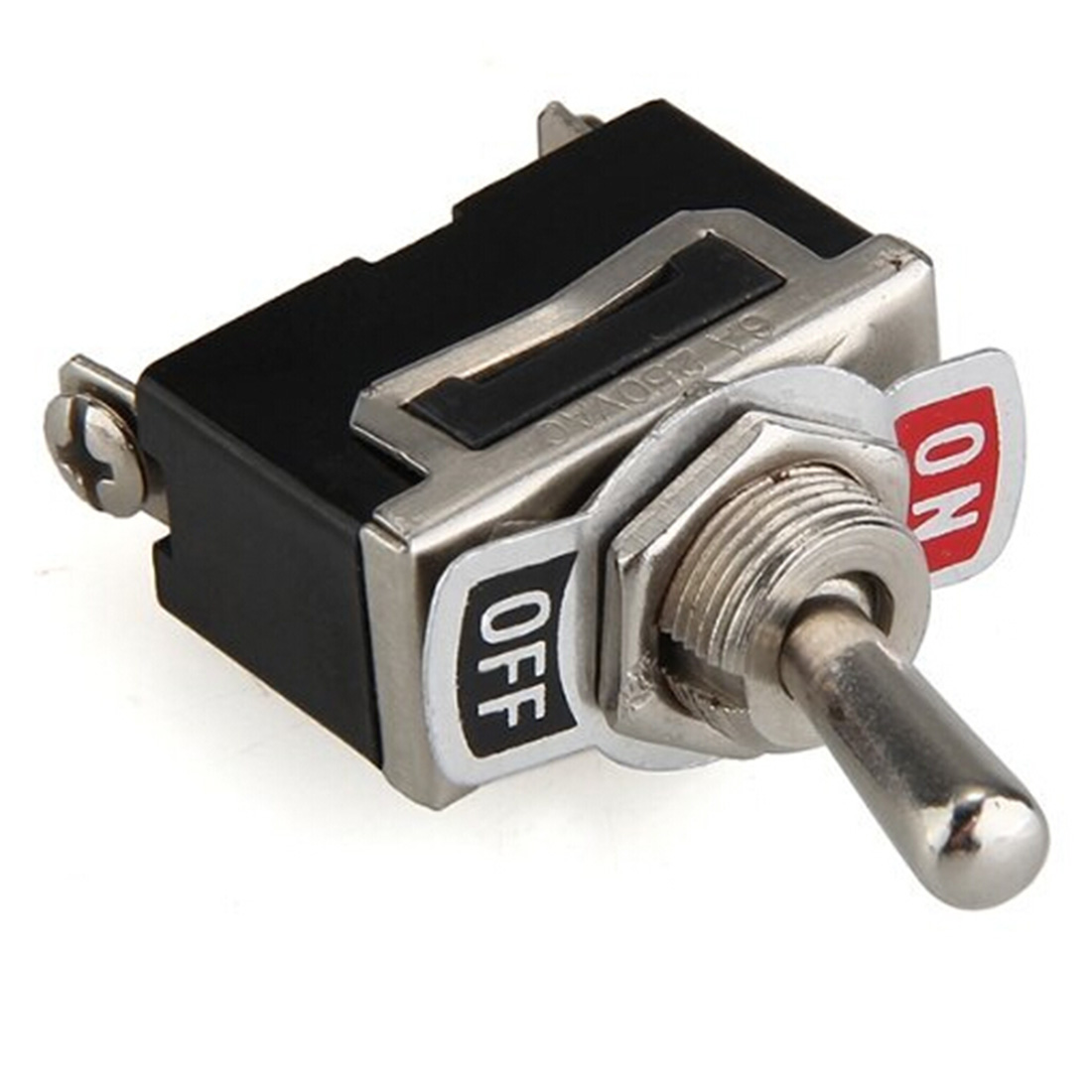 5x interrupteur à bascule 12V marche/arrêt 250VAC 6A style rétro – Image 5